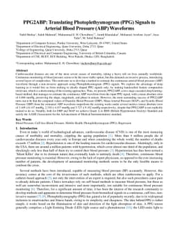 PPG2ABP: Translating Photoplethysmogram (PPG) Signals to Arterial Blood
  Pressure (ABP) Waveforms using Fully Convolutional Neural Networks