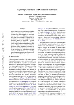 Exploring Controllable Text Generation Techniques