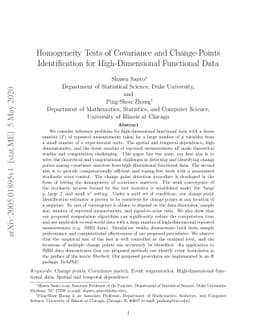 Homogeneity Tests of Covariance and Change-Points Identification for
  High-Dimensional Functional Data
