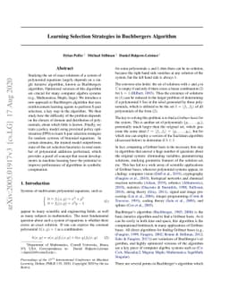 Learning selection strategies in Buchberger's algorithm