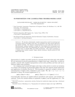 Superposition for Lambda-Free Higher-Order Logic