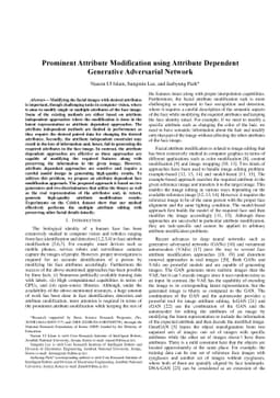 Prominent Attribute Modification using Attribute Dependent Generative
  Adversarial Network