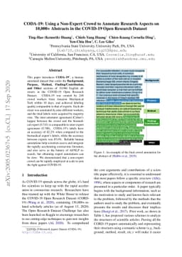 CODA-19: Using a Non-Expert Crowd to Annotate Research Aspects on
  10,000+ Abstracts in the COVID-19 Open Research Dataset