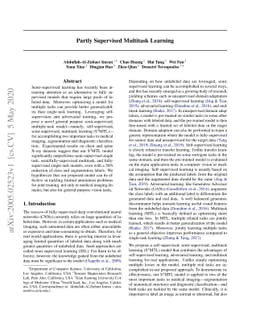 Partly Supervised Multitask Learning