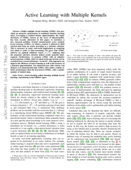 Active Learning with Multiple Kernels