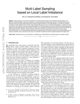 Multi-Label Sampling based on Local Label Imbalance