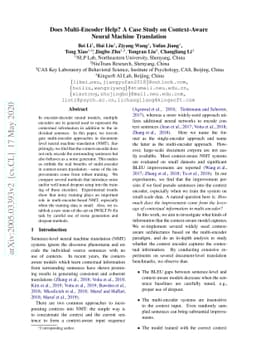 Does Multi-Encoder Help? A Case Study on Context-Aware Neural Machine
  Translation