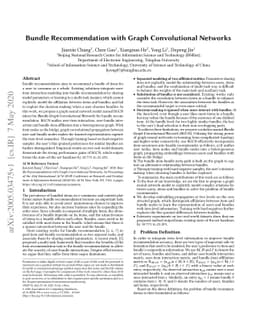 Bundle Recommendation with Graph Convolutional Networks