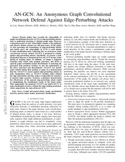 AN-GCN: An Anonymous Graph Convolutional Network Defense Against
  Edge-Perturbing Attack
