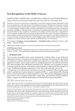Text Recognition in the Wild: A Survey