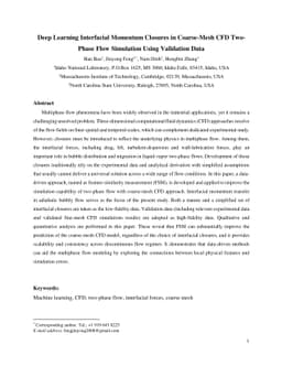 Deep Learning Interfacial Momentum Closures in Coarse-Mesh CFD Two-Phase
  Flow Simulation Using Validation Data