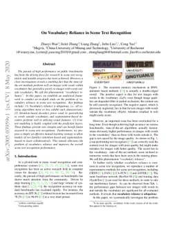 On Vocabulary Reliance in Scene Text Recognition