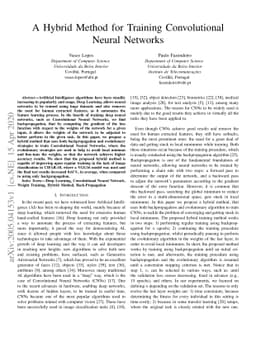 A Hybrid Method for Training Convolutional Neural Networks