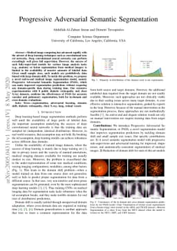 Progressive Adversarial Semantic Segmentation