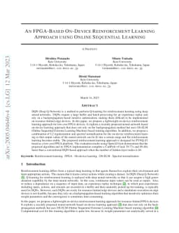 An FPGA-Based On-Device Reinforcement Learning Approach using Online
  Sequential Learning
