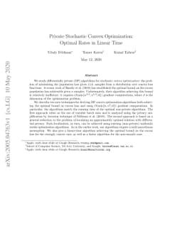 Private Stochastic Convex Optimization: Optimal Rates in Linear Time