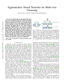 Agglomerative Neural Networks for Multi-view Clustering