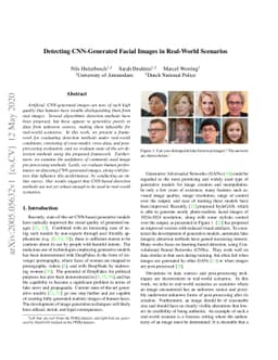 Detecting CNN-Generated Facial Images in Real-World Scenarios