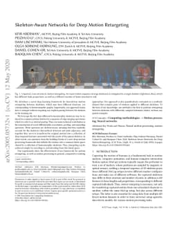 Skeleton-Aware Networks for Deep Motion Retargeting