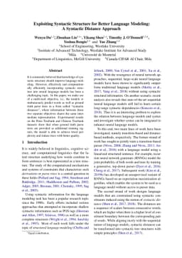 Exploiting Syntactic Structure for Better Language Modeling: A Syntactic
  Distance Approach