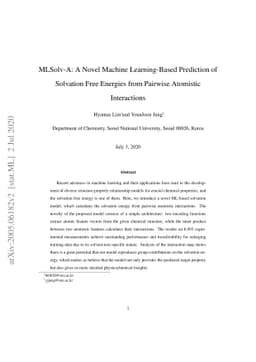 MLSolv-A: A Novel Machine Learning-Based Prediction of Solvation Free
  Energies from Pairwise Atomistic Interactions