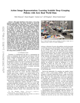 Action Image Representation: Learning Scalable Deep Grasping Policies
  with Zero Real World Data