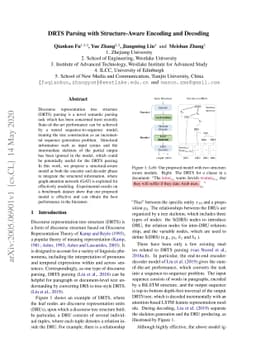 DRTS Parsing with Structure-Aware Encoding and Decoding