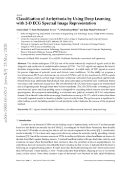 Classification of Arrhythmia by Using Deep Learning with 2-D ECG
  Spectral Image Representation