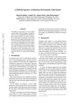 A Multi-Perspective Architecture for Semantic Code Search