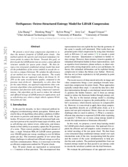 OctSqueeze: Octree-Structured Entropy Model for LiDAR Compression