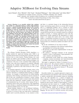 Adaptive XGBoost for Evolving Data Streams