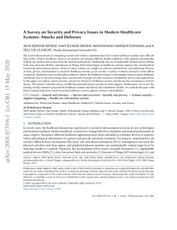 A Survey on Security and Privacy Issues in Modern Healthcare Systems:
  Attacks and Defenses