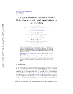 On approximation theorems for the Euler characteristic with applications
  to the bootstrap