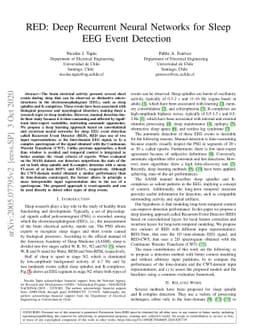RED: Deep Recurrent Neural Networks for Sleep EEG Event Detection