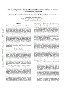JDI-T: Jointly trained Duration Informed Transformer for Text-To-Speech
  without Explicit Alignment