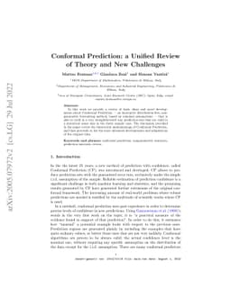 Conformal Prediction: a Unified Review of Theory and New Challenges