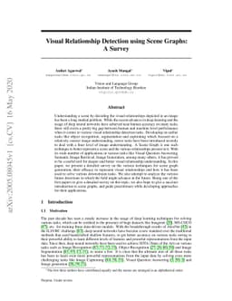 Visual Relationship Detection using Scene Graphs: A Survey