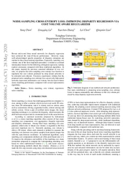 Noise-Sampling Cross Entropy Loss: Improving Disparity Regression Via
  Cost Volume Aware Regularizer