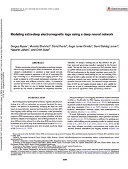 Modeling extra-deep electromagnetic logs using a deep neural network