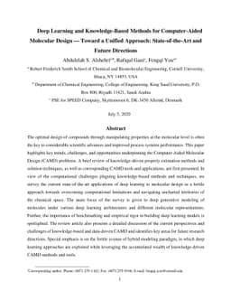 Deep Learning and Knowledge-Based Methods for Computer Aided Molecular
  Design -- Toward a Unified Approach: State-of-the-Art and Future Directions