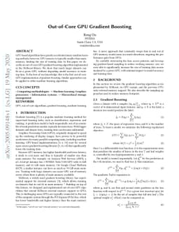Out-of-Core GPU Gradient Boosting