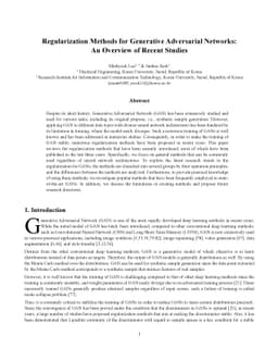 Regularization Methods for Generative Adversarial Networks: An Overview
  of Recent Studies