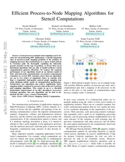 Efficient Process-to-Node Mapping Algorithms for Stencil Computations