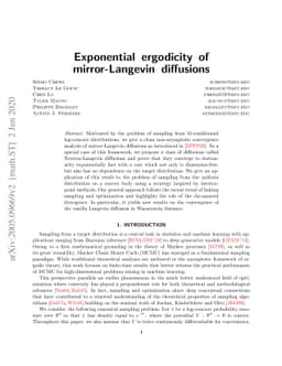Exponential ergodicity of mirror-Langevin diffusions