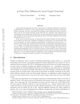$p$-Norm Flow Diffusion for Local Graph Clustering