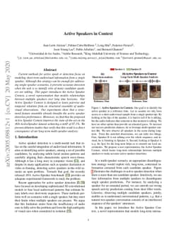 Active Speakers in Context