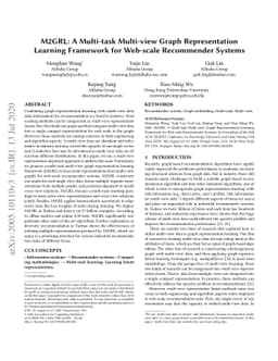 M2GRL: A Multi-task Multi-view Graph Representation Learning Framework
  for Web-scale Recommender Systems
