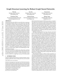Graph Structure Learning for Robust Graph Neural Networks