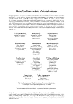 Living Machines: A study of atypical animacy