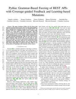 Pythia: Grammar-Based Fuzzing of REST APIs with Coverage-guided Feedback
  and Learning-based Mutations